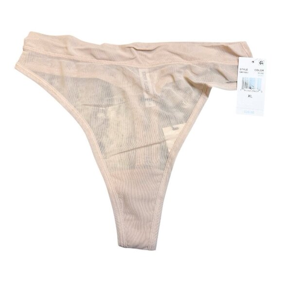 Steve Madden Mesh High-Leg Thong Underwear SM11883 Rose Dust NWT Size XL - Picture 1 of 5